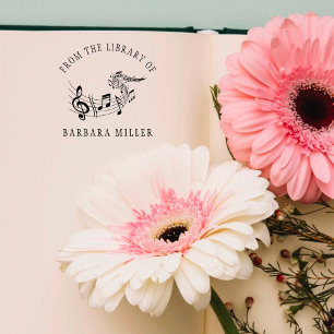 Muzikale Score Elegant Boek Zelfinktende Stempel