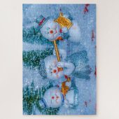 muzikale sneeuwpoppen legpuzzel (Verticaal)