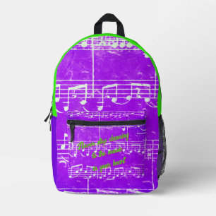Muzikale stappen - Royal Dance Backpack Bedrukte Rugzak