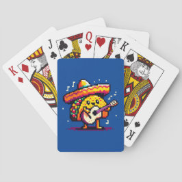 Muzikale Taco: 8-bit Fiesta Plezier Pokerkaarten