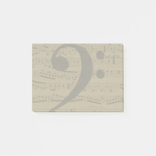 Muzikale Treble Clef Bladmuziek Classic Post-it® Notes