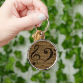 Muzikale Treble Clef Bladmuziek Classic Sleutelhanger (Hand)