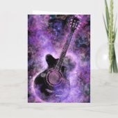 Muzikale Verjaardagskaart met Rockgitaar Kaart (Achterkant)