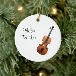 Muzikale vioolleraar Klassieke muziek Keramisch Ornament
