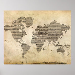 Muzikale Wereld Poster