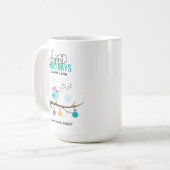  Muzikale Zingende Vogelkerst Koffiemok (Voorkant links)