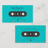 Muzikant 80's tapemengsel visitekaartje (Voorkant / Achterkant)