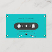 Muzikant 80's tapemengsel visitekaartje (Achterkant)