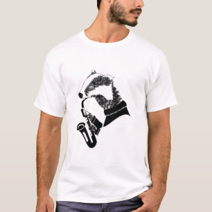 Muzikant dassensaxofoon t-shirt