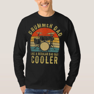 Muzikant  Drummer Papa Als Een Regular Papa Bu T-shirt