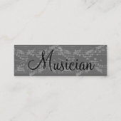 Muzikant Gray Notes VI Mini Visitekaartje (Achterkant)