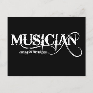 Muzikant...Groeperingen zoeken! Briefkaart