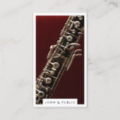 Muzikant hobo foto visitekaartje (Voorkant)