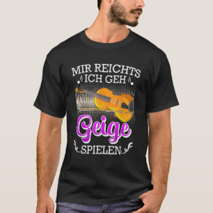 Muzikant Ik wil gewoon viool spelen T-shirt