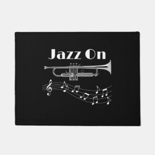 Muzikant Jazz op Trumpet Player Deurmat