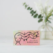 Muzikant, kapper, danser, zanger visitekaartje (Staand voorkant)