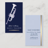 Muzikant met mand visitekaartje (Voorkant / Achterkant)