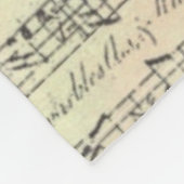 Muzikant met muziekopnames fleece deken (Hoek)