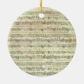 Muzikant met  muziekopnames keramisch ornament (Achterkant)