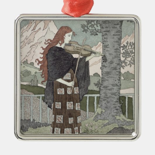 Muzikant Metalen Ornament (Voorkant)