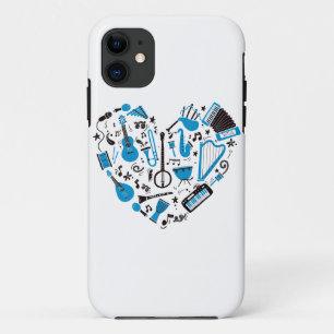 Muzikant Musical Instrument Heart Tool iPhone 11 Hoesje