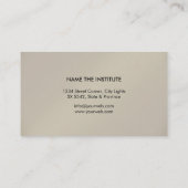 Muzikant pianist muzikant muziekdocent pianist visitekaartje (Achterkant)