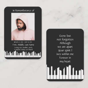 Muzikant Pianist Piano Player Band Visitekaartje