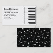 Muzikant/Pianist Visitekaartje (Voorkant / Achterkant)