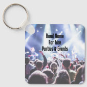 Muzikant QR-code reclame  Sleutelhanger (Voorkant)