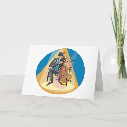 Muzikant spelen de chello kaart