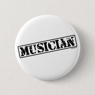 Muzikant Stamp Ronde Button 5,7 Cm