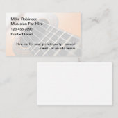 Muzikant te huur Visitekaartjes (Voorkant / Achterkant)