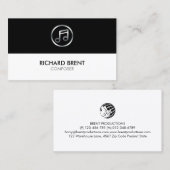 Muzikant van componist visitekaartje (Voorkant / Achterkant)