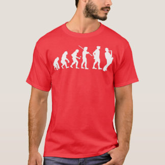 Muzikant voor menselijke evolutie saxophone t-shirt