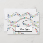 Muzikant voor muziek bedankkaart (Voorkant)