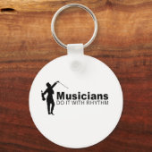 muzikanten doen het met ritme sleutelhanger (Voorkant)