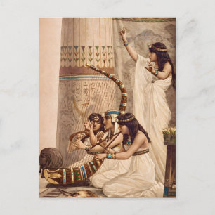 Muzikanten in een Oud-Egyptische Tempel Briefkaart