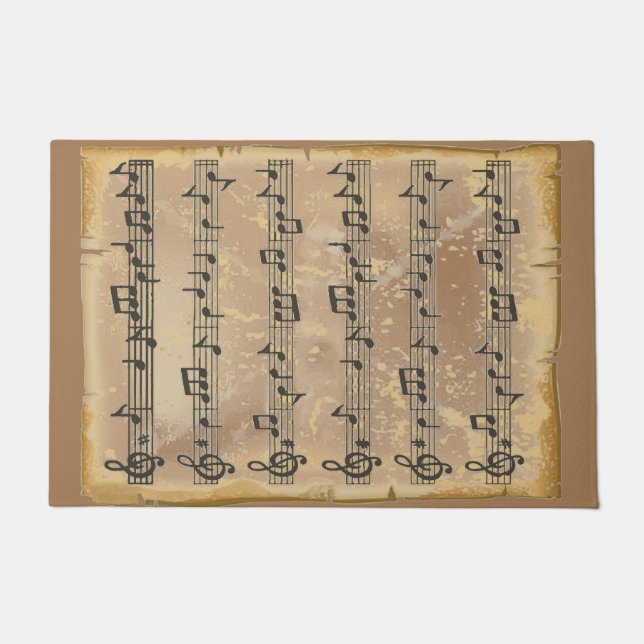 Muzikanten passen hier toe deurmat (Voorkant)