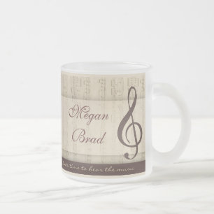Muzikanten uit liefde matglas koffiemok