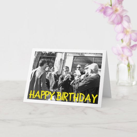 Muzikanten uit Lliria, Spaans Portret Kaart (Orchidee)