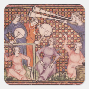 Muzikanten van OMoralize Vierkante Sticker