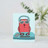 Muzikartkunstkunst Muzikant Briefkaart (Staand voorkant)