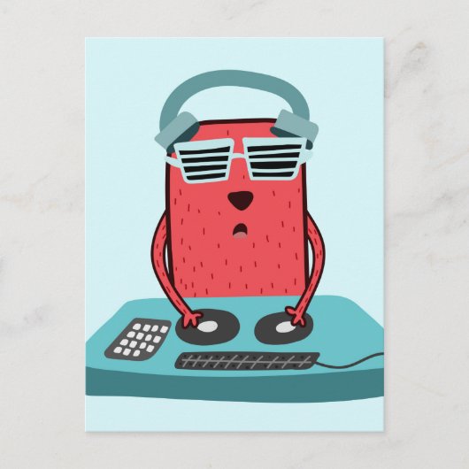 Muzikartkunstkunst Muzikant Briefkaart (Voorkant)