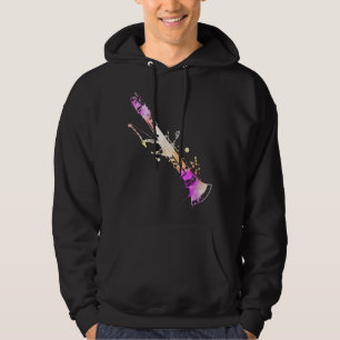 Muzikartsenartistieke muzieknots Waterverf Clarine Hoodie