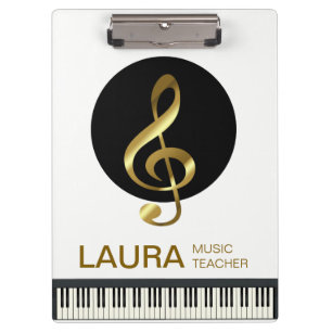 Muzikleraar Gold piano-toetsenbord muzikant DJ Klembord