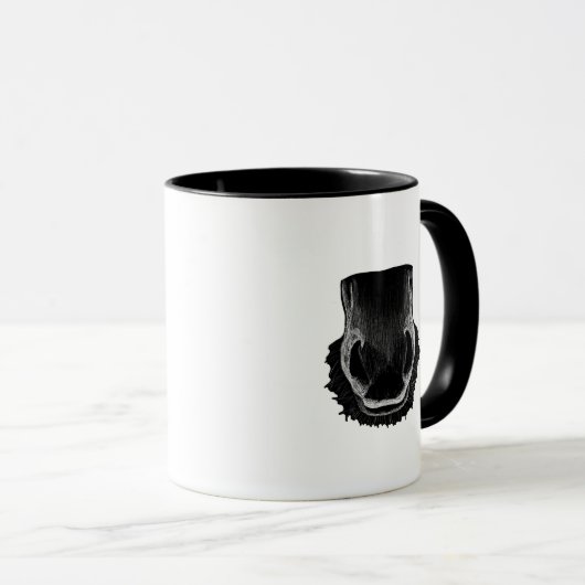 Muzzle de Cheval Café Mug (Devant droit)