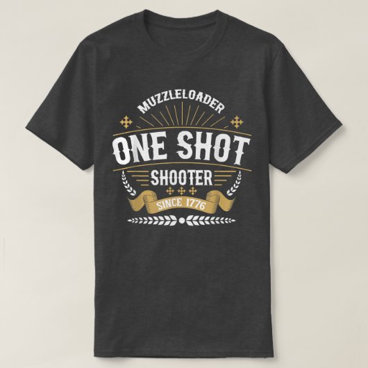 Muzzleloader één hotspot sinds 1776 lange Rang T-shirt (Design voorkant)