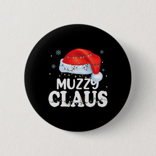 Muzzy Claus Xmas Familie Bijpassende Grappige Oma Ronde Button 5,7 Cm