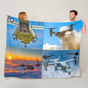 MV-22B OSPREY FLEECE DEKEN