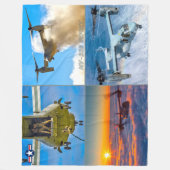 MV-22B OSPREY FLEECE DEKEN (Voorkant)